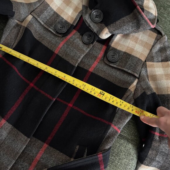 Plaid cashmere wool coat - Picture 3 of 14